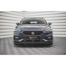 Накладка сплиттер на передний бампер на Seat Leon IV FR